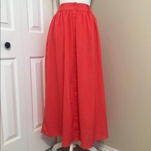 Pink Martini Coral Maxi Skirt